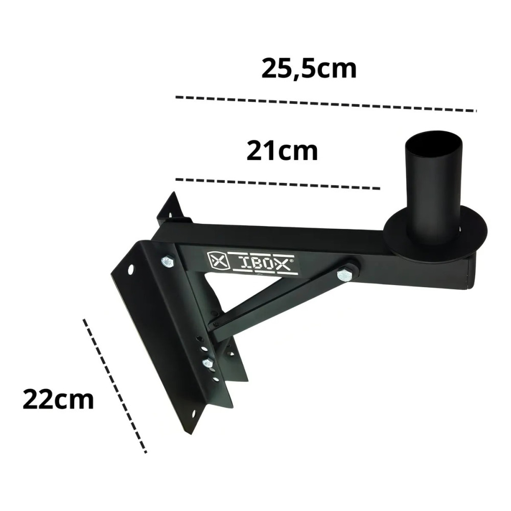 Suporte Parede Caixa De Som Acústica Spcrs Até 35kg Aço Ibox Suporte Parede Caixa De Som Acústica Spcrs Até 35kg Aço Ibox